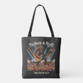 Funny Turkey & Roll Rock Star Guitarist - The Main Tote Bag (Achterkant)