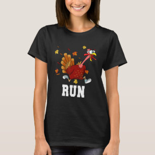 Funny Turkey run Costume Thanksgiving Runk Turk T-shirt