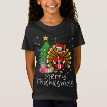 Funny Turkey Santa Merry Thanksmas Kerstdank