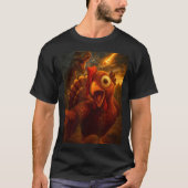 Funny Turkey Selfie With Dinosaur And Meteor Acaly T-shirt (Voorkant)