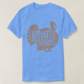 Funny Turkey Thankful for Vegans Vegan Vegetarian T-shirt (Design voorkant)