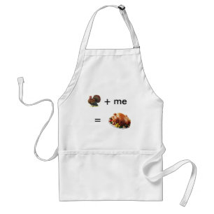 Funny Turkey Thanksgiving Chefs Apron Standaard Schort