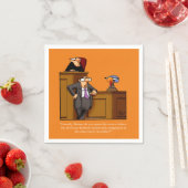 Funny Turkey Trial Thanksgiving Humor Napkins Servet (Insitu)