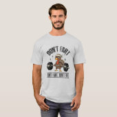 Funny Turkey Weightlifting Don't Fart Gym T-Shirt (Voorkant volledig)