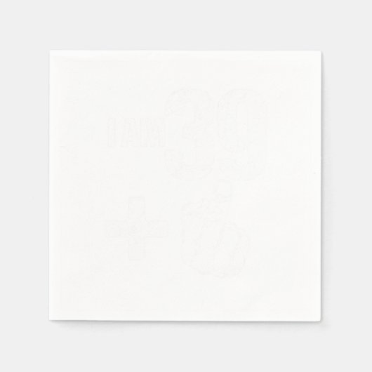 Funny Turning 40 40th Birthday I Am 39 Plus One Fo Servet (Voorkant)