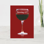 Funny Turning 65 Birthday Wine Kaart<br><div class="desc">Een 65ste verjaardag is zeker een tijd om te wijden als er überhaupt tijd was! Dit is een schattige wijnkaart speciaal voor de 65-jarige.</div>