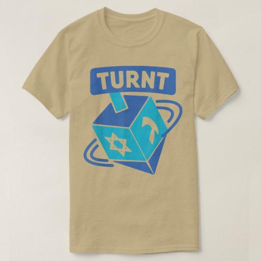 Funny Turnt Jewish Dreidel Hanukkah Gift T-shirt (Design voorkant)