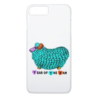 Funny Turquoise Ram Chinees Jaar Zodiac iPhone Case-Mate iPhone Case