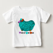 Funny Turquoise Ram Chinese nieuwjaarsdierentuin B (Voorkant)