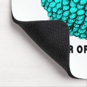 Funny Turquoise Ram Chinese Year Zodiac Mousepad Muismat (Hoek)