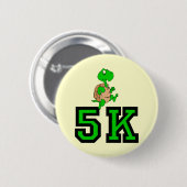Funny turtle 5K Ronde Button 5,7 Cm (Voorkant /achterkant)