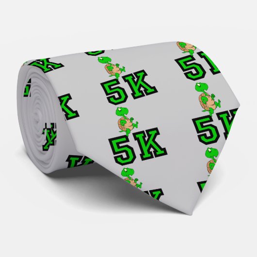 Funny turtle 5K Stropdas (Opgerold)