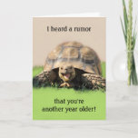 Funny Turtle Birthday Card voor elk Kind Kaart<br><div class="desc">Grappig om verjaardagskaart voor om het even welk kind toe te passen dat met uw gepersonaliseerd bericht aanpasbaar is.</div>