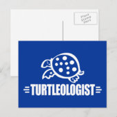 Funny Turtle Briefkaart (Voorkant / Achterkant)