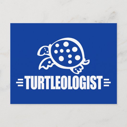 Funny Turtle Briefkaart (Voorkant)