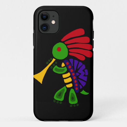 Funny Turtle Dancing Kokopelli Style Case-Mate iPhone Case (Achterkant)