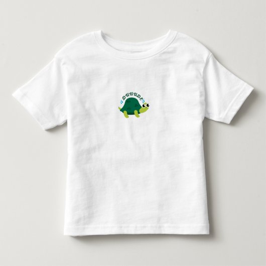 Funny Turtle DUUUDE – Kids Birthday Shirt (Voorkant)