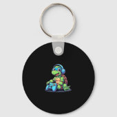 Funny Turtle Gamer Gaming Turtles Video Game (2) Sleutelhanger (Voorkant)