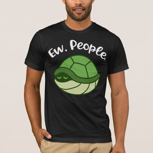 Funny Turtle geeft Mannen Introvert Gift Introvert T-shirt (Voorkant)