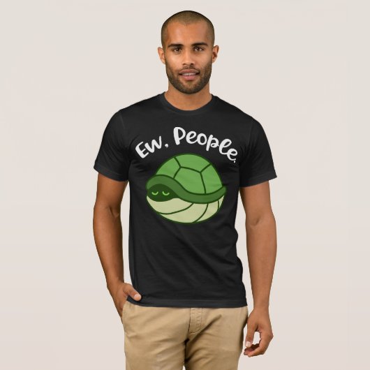 Funny Turtle geeft Mannen Introvert Gift Introvert T-shirt (Voorkant volledig)