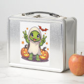 Funny Turtle Ghost Pumpkin Boo Halloween Kids Here (In situ)