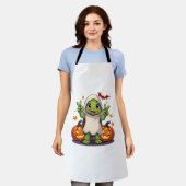 Funny Turtle Ghost Pumpkin Boo Halloween Kids Here Schort (Gedragen)