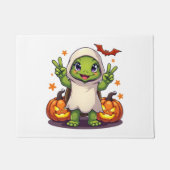 Funny Turtle Ghost Pumpkin Boo Halloween Kids Mens Deurmat (Voorkant)