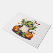 Funny Turtle Ghost Pumpkin Boo Halloween Kids Mens Deurmat (Schuin)