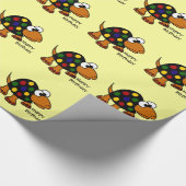 Funny Turtle Happy Birthday Giftwrap Cadeaupapier (Hoek)