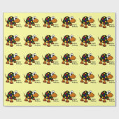Funny Turtle Happy Birthday Giftwrap Cadeaupapier (Vlak)