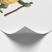 Funny Turtle Hiking Graphic Camping Lover Adventur Cadeaupapier (Hoek)