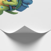 Funny Turtle Hiking Graphic Camping Lover Adventur Cadeaupapier (Hoek)