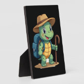 Funny Turtle Hiking Graphic Camping Lover Adventur Fotoplaat (Zijkant)