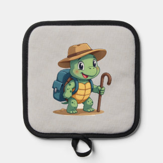 Funny Turtle Hiking Graphic Camping Lover Adventur Pannenlap