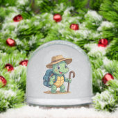 Funny Turtle Hiking Graphic Camping Lover Adventur Sneeuwbol (Kerstmis)