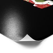 Funny Turtle-kerstkleppen Foto Afdruk (Hoek)