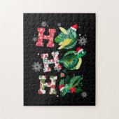 Funny Turtle-kerstkleppen Legpuzzel (Verticaal)