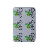 Funny Turtle Riding Bicycle Badmat (Voorkant Verticaal)