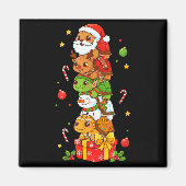 Funny Turtle Santa Elf Snowman Christmas Womens Me Magneet (Voorkant)