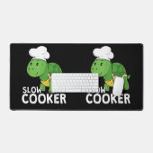 Funny Turtle Slowcooker Chef Koken Schildpad Bureaumat (Keyboard & Muis)