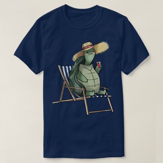 Funny Turtle Summer Vacation Ocean Holiday Turtl T-shirt (Design voorkant)