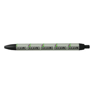 Funny Turtle Wordle Word Game Cartoon Zwarte Inkt Pen