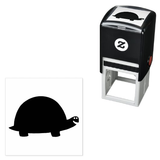 Funny Turtle Zelfinktende Stempel (In situ)