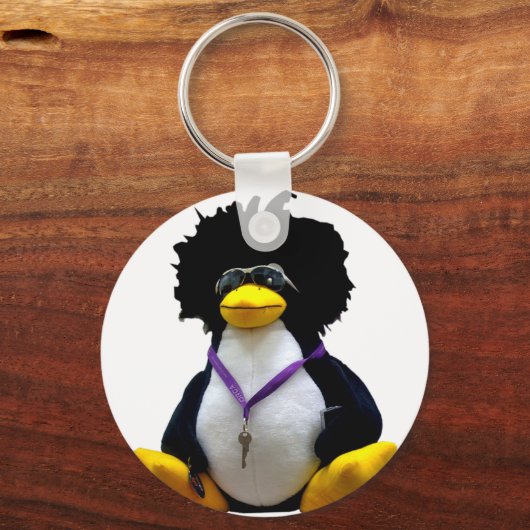 Funny Tux Llavero Sleutelhanger (Voorkant)