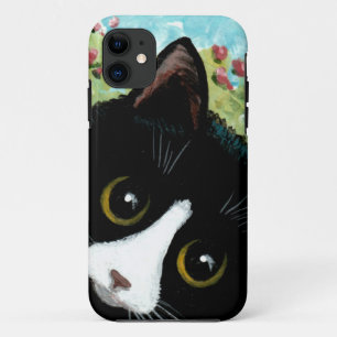 Funny Tuxedo Cat Creationarts Hoesje-Mate iPhone C Case-Mate iPhone Case