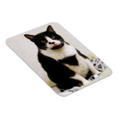 Funny Tuxedo Cat Magnet Magneet (Rechterzijde)