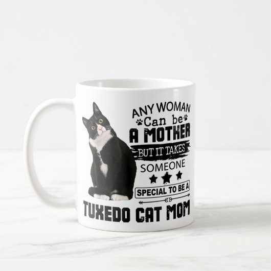 Funny Tuxedo Cat mam Quote Tuxie Cat Gift Koffiemok (Links)
