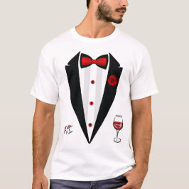 Funny Tuxedo Costume Valentijnsdag Formele Tux T-shirt