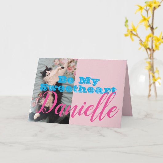 Funny Tuxedo kan mijn liefdevrouw zijn Kaart (Gele Bloem)