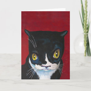 Funny Tuxedo Kat Kaart